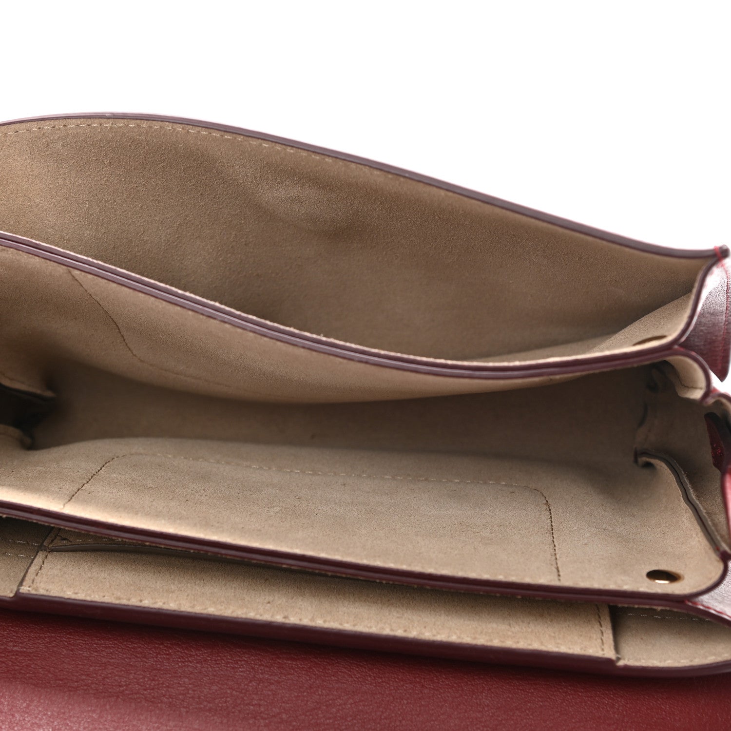 Chloe Suede Calfskin Small Faye Shoulder Bag Plum Purple 4 of 9