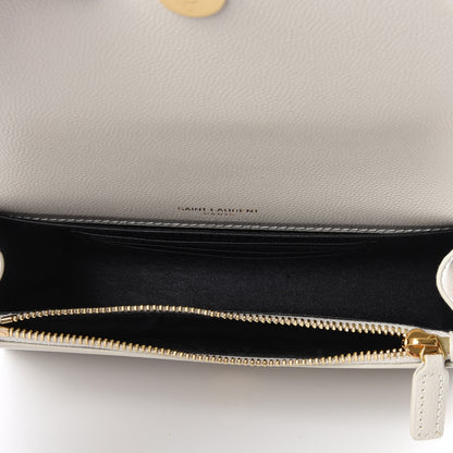 Saint Laurent Grain De Poudre Monogram Kate Belt Bag Blanc Vintage 4 of 11