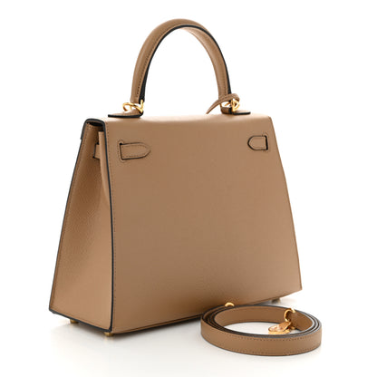 Hermes Epsom Kelly Sellier 25 Chai 3 of 11