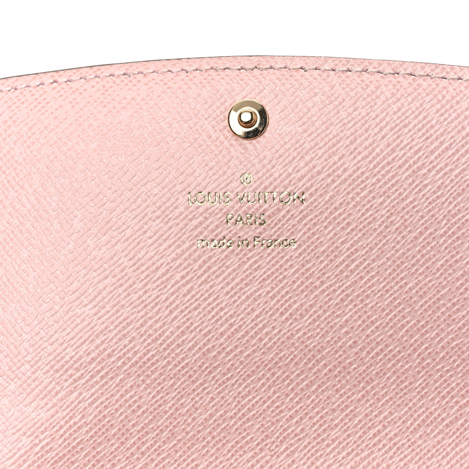 Louis Vuitton Damier Ebene Emilie Wallet Rose Ballerine 7 of 10