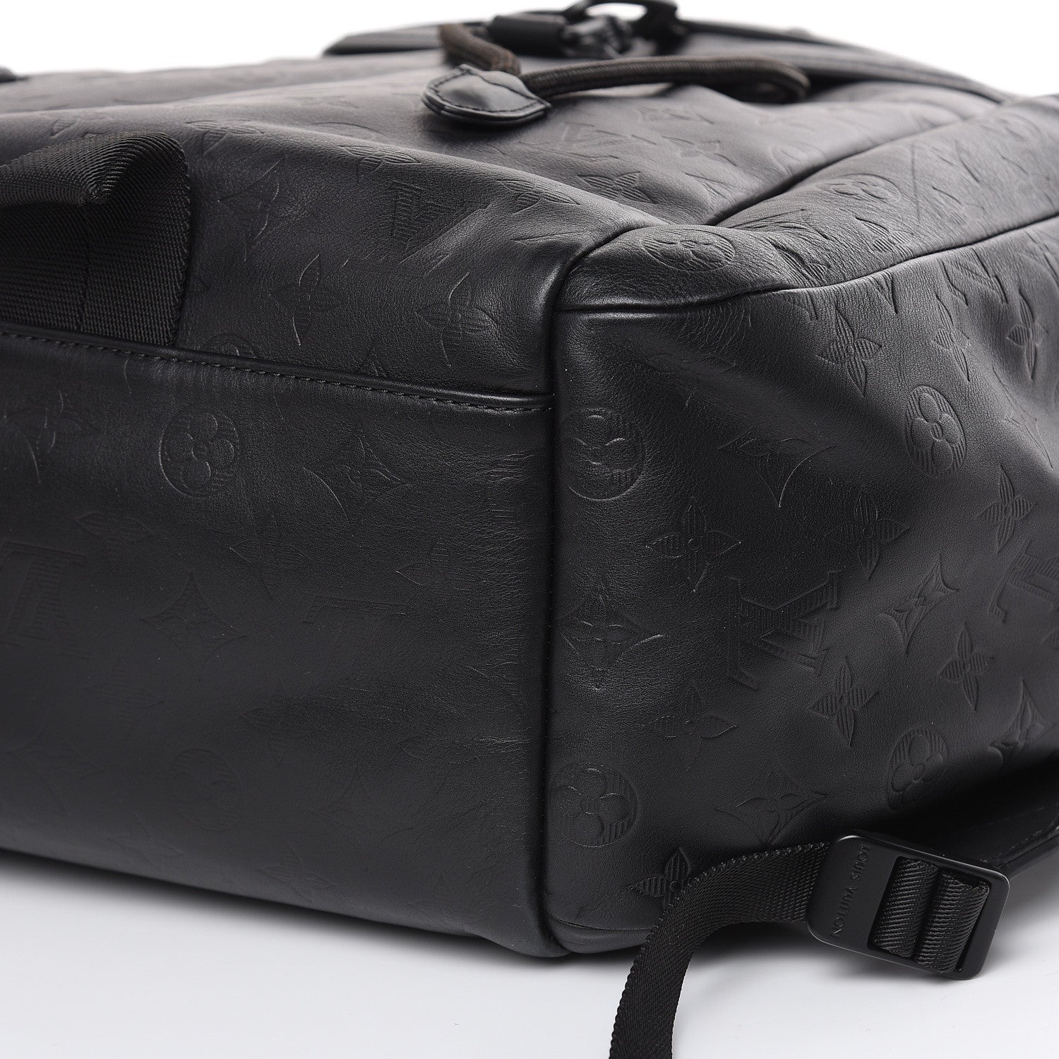 Louis Vuitton Calfskin Monogram Shadow Discovery Backpack Black 9 of 10
