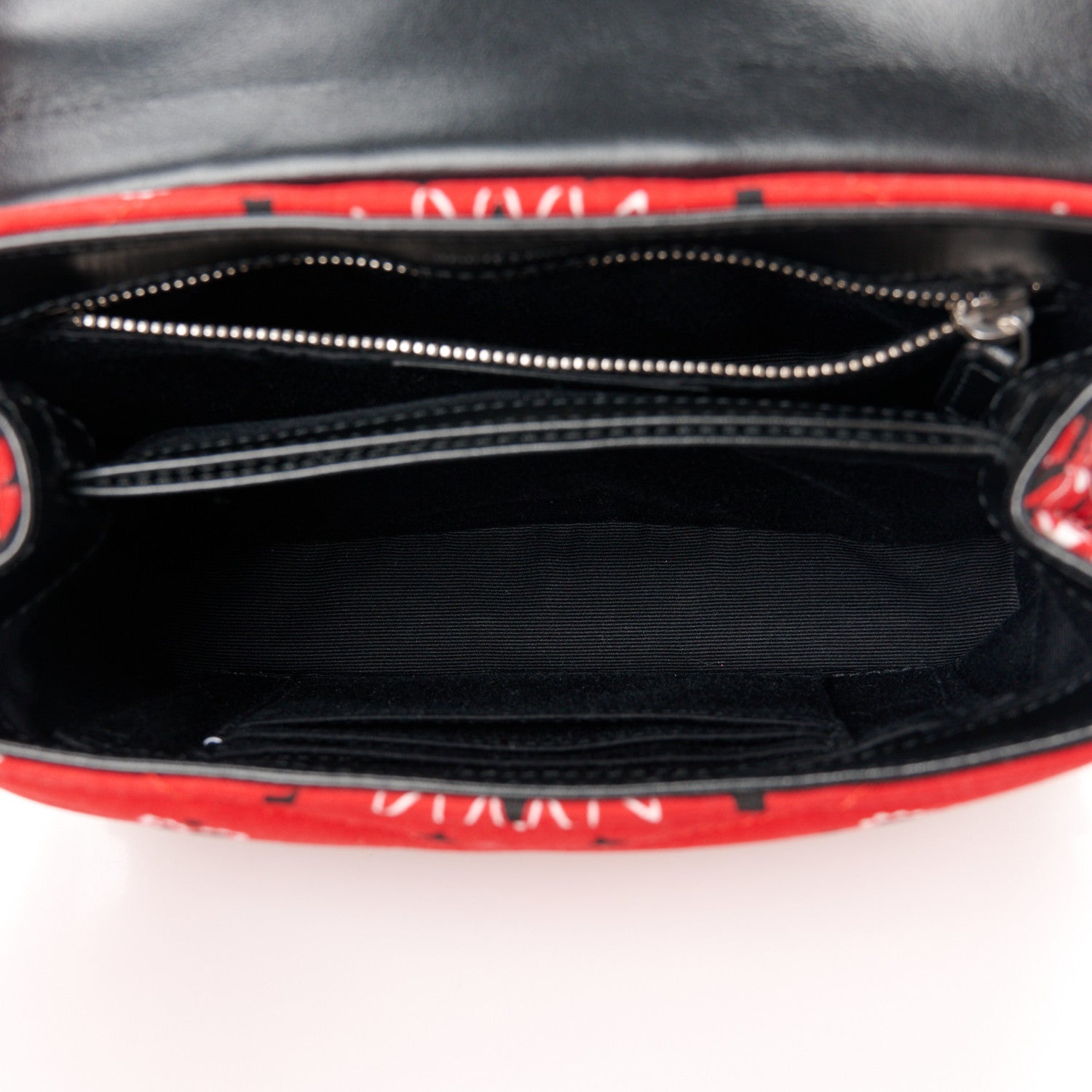 Saint Laurent Cotton Bandana Y Quilted Monogram Toy Loulou Crossbody Bag Red 5 of 12