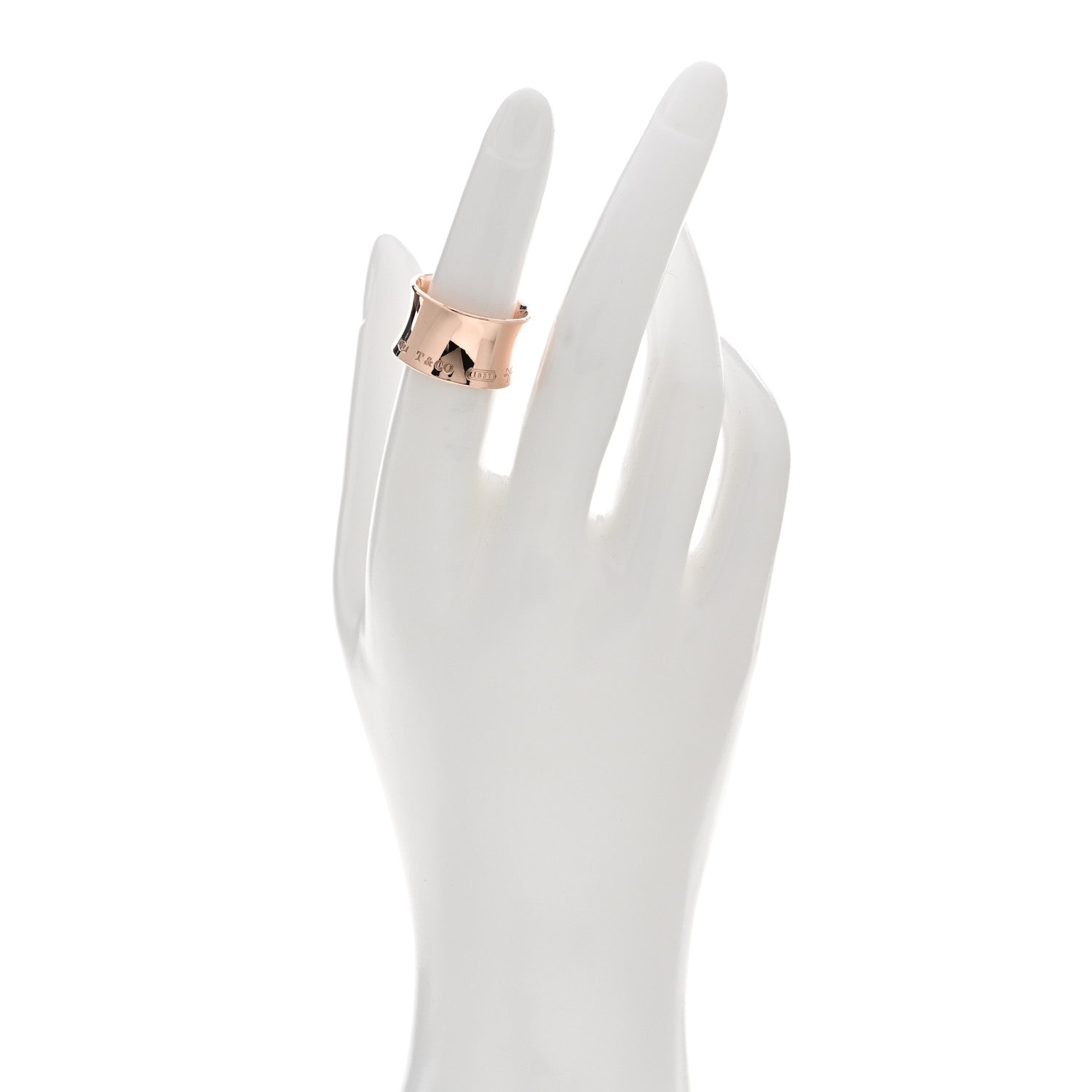 Tiffany Rubedo Wide 1837 Band Ring 50 5.5 2 of 4