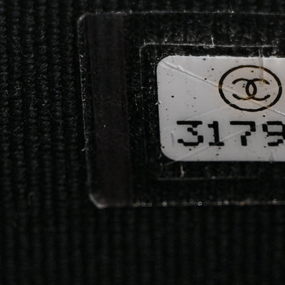 Chanel Velvet Quilted Small Vanity Case With Chain Black 7 of 11