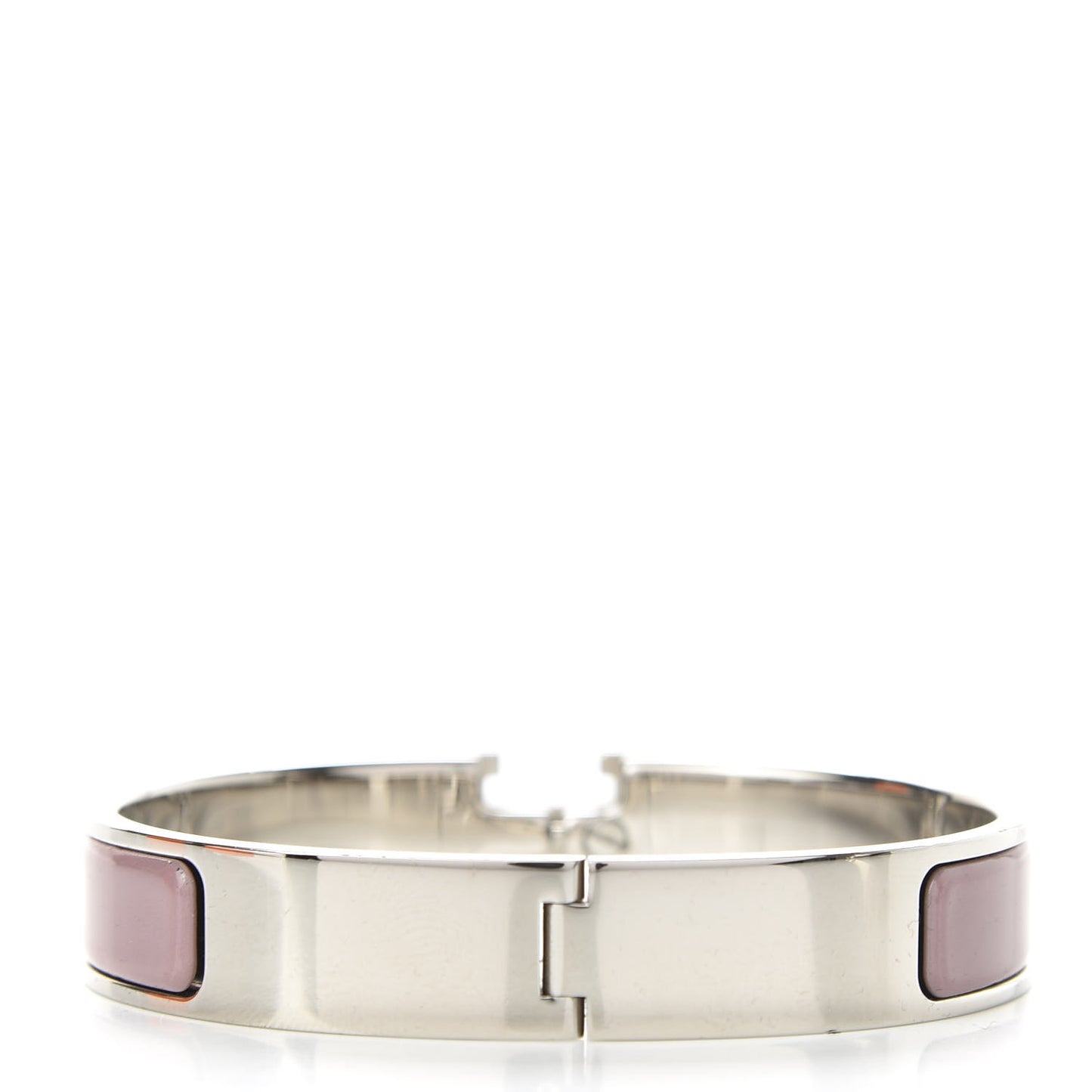 Enamel Narrow Clic Clac H Bracelet GM Dusty Rose