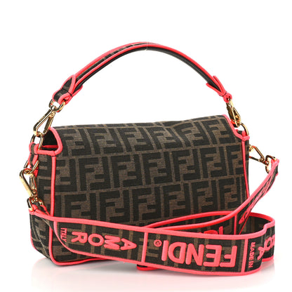 Fendi Fabric Jacquard FF 1974 Baguette Tobacco Moro Fuxia Fluo 3 of 8