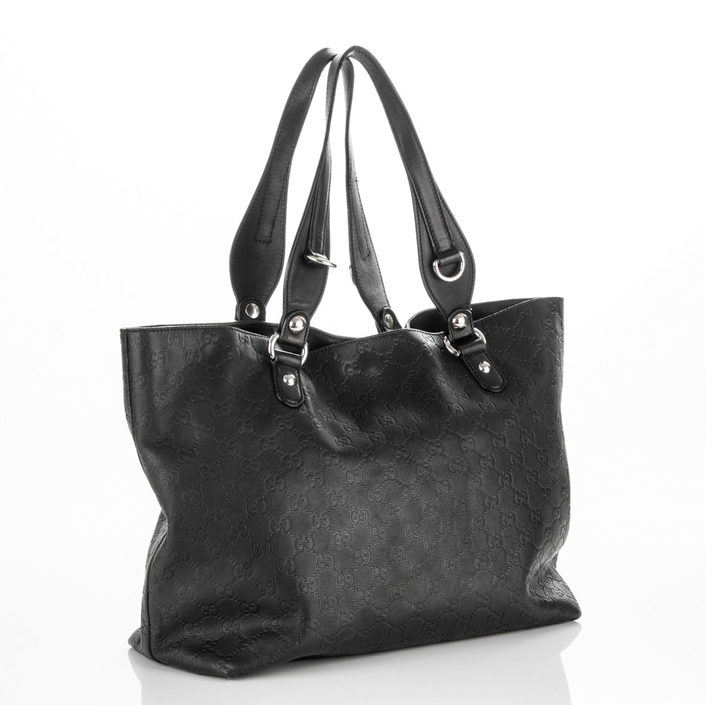 Guccissima Medium Icon Bit Tote Black