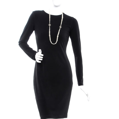 Chanel Pearl CC Long Necklace Gold 2 of 4