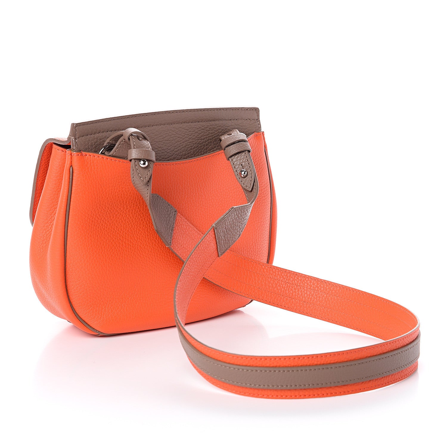 Louis Vuitton Taurillon Marceau Tangerine Taupe 2 of 8