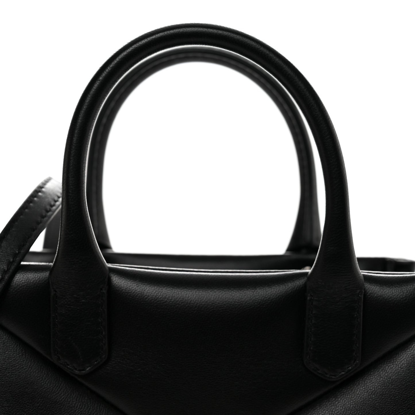 Nappa Monochrome Small One Stud Handbag Black