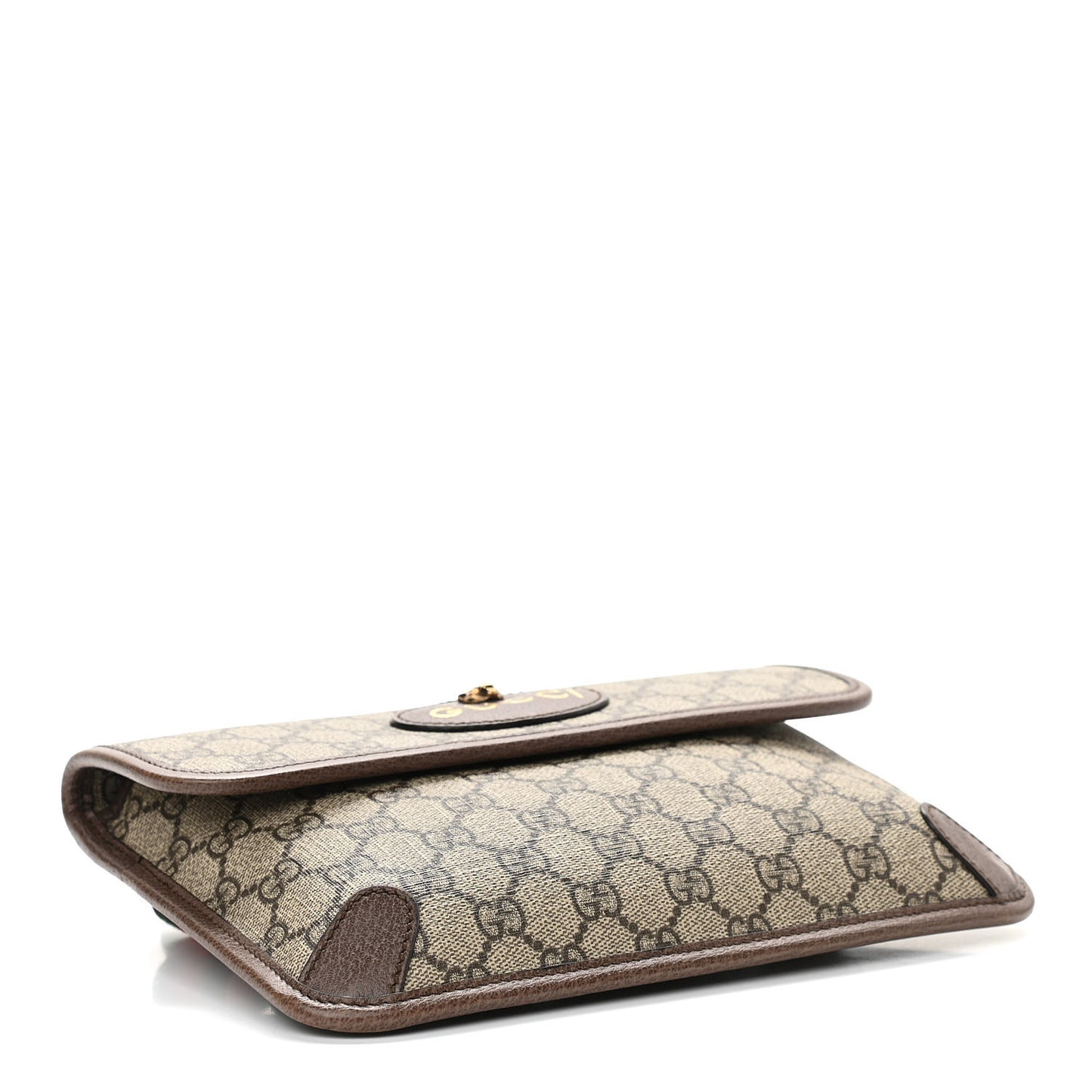 GG Supreme Monogram Neo Vintage Web Belt Bag Brown