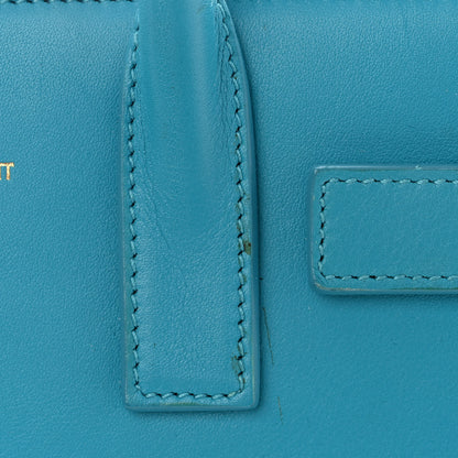 Saint Laurent Calfskin Nano Sac De Jour Turquoise 12 of 14
