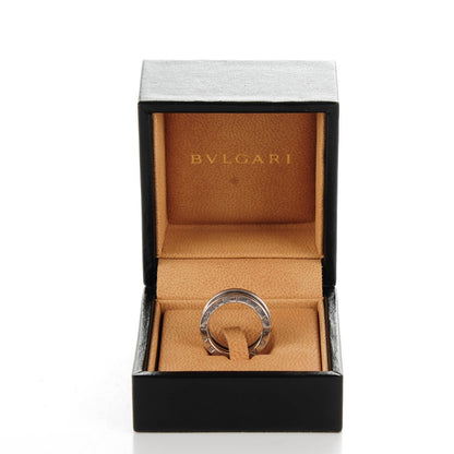Bulgari 18K White Gold B.Zero1 3 Band Ring 50 5.5 6 of 6