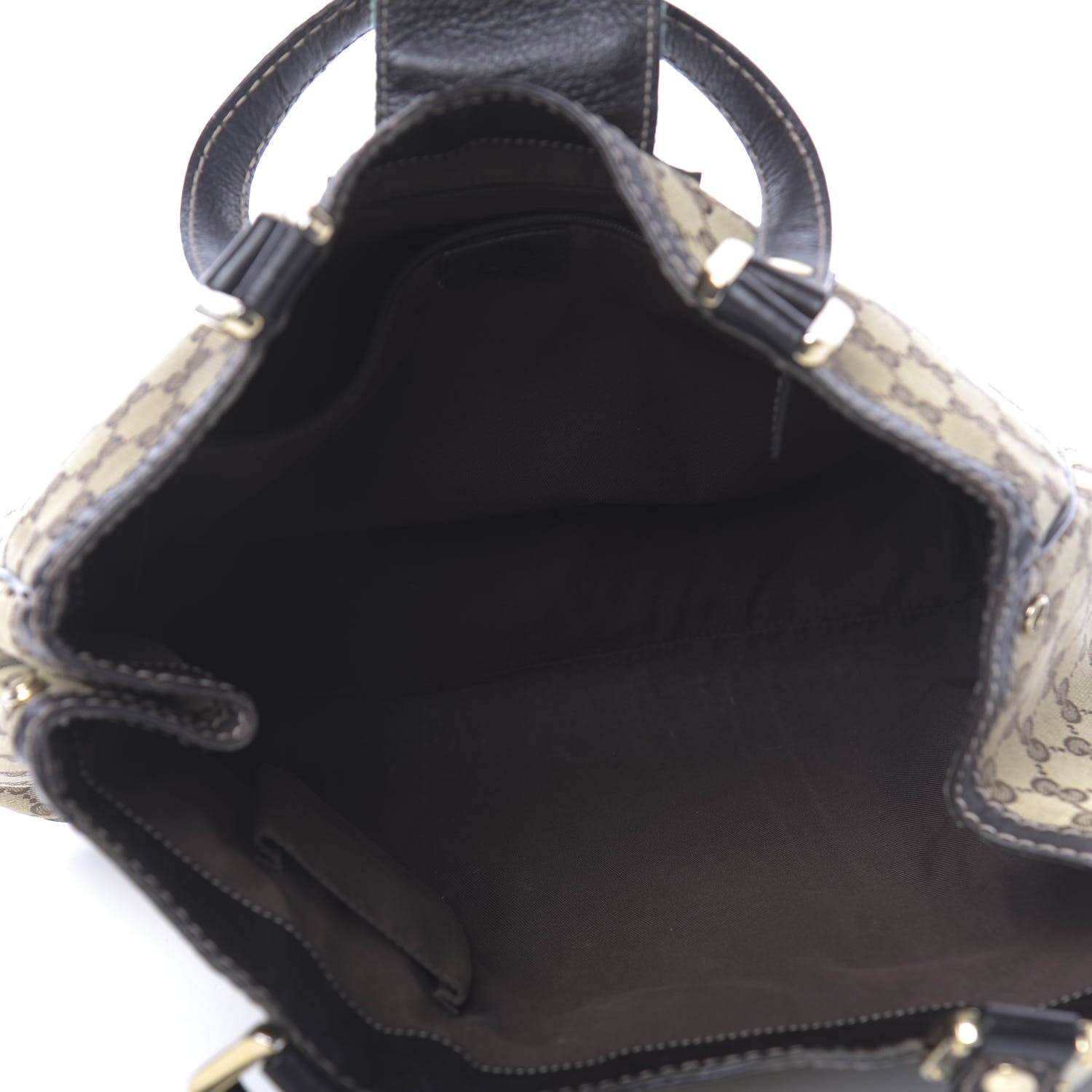 Gucci Monogram New Ladies Web Tote Dark Brown 5 of 22