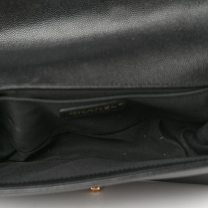 Chanel Caviar Quilted Medium Boy Flap Black 4 of 9
