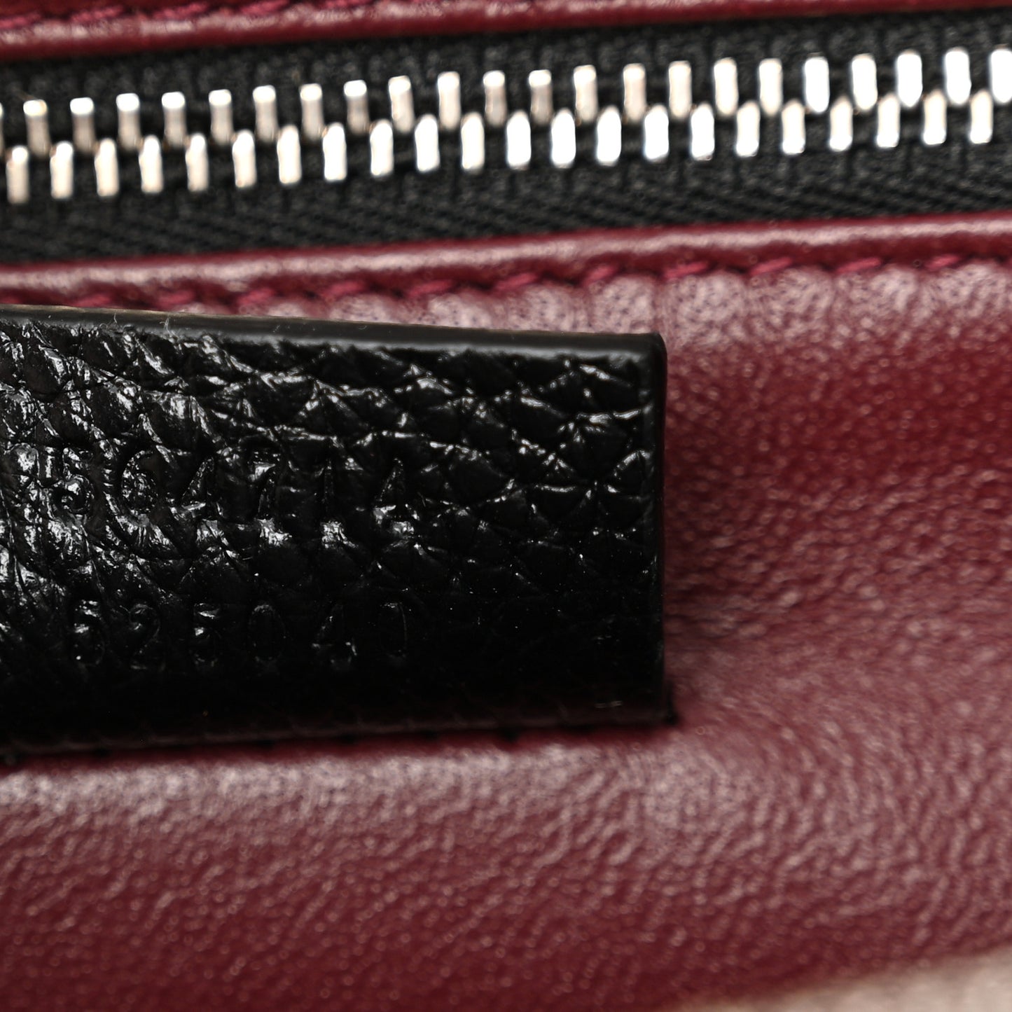 Grainy Calfskin Medium Zumi Top Handle Bag Black