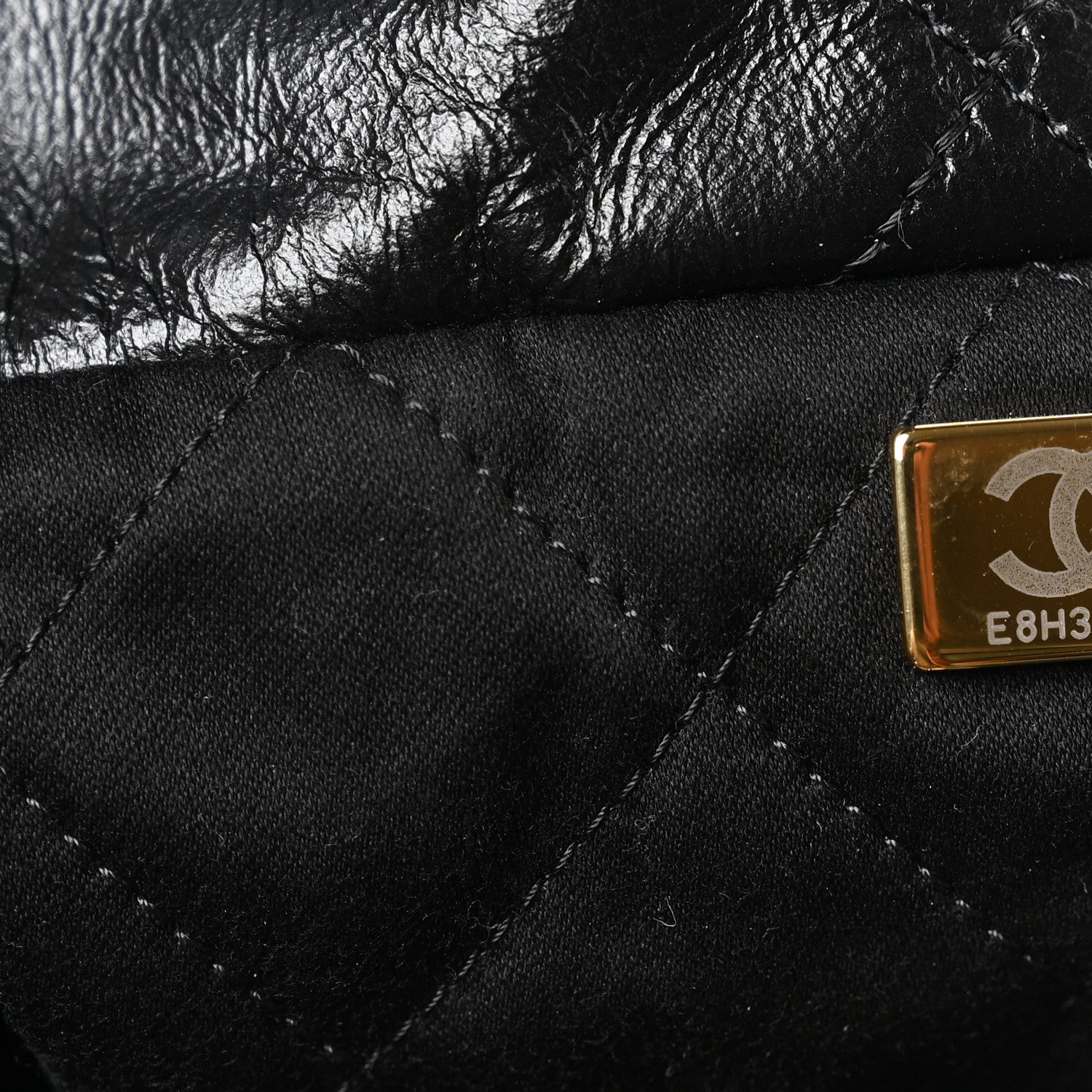 Chanel Shiny Calfskin Quilted Chanel 22 Black 8 of 11