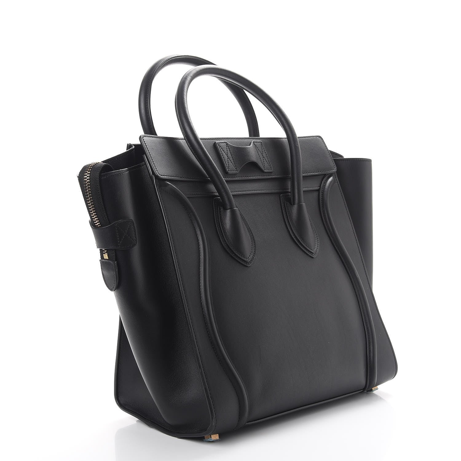 Celine Smooth Calfskin Mini Luggage Black 3 of 10