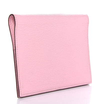 Hermes Chevre Mysore Globe Trotter Agenda PM Cover Rose Sakura 3 of 8
