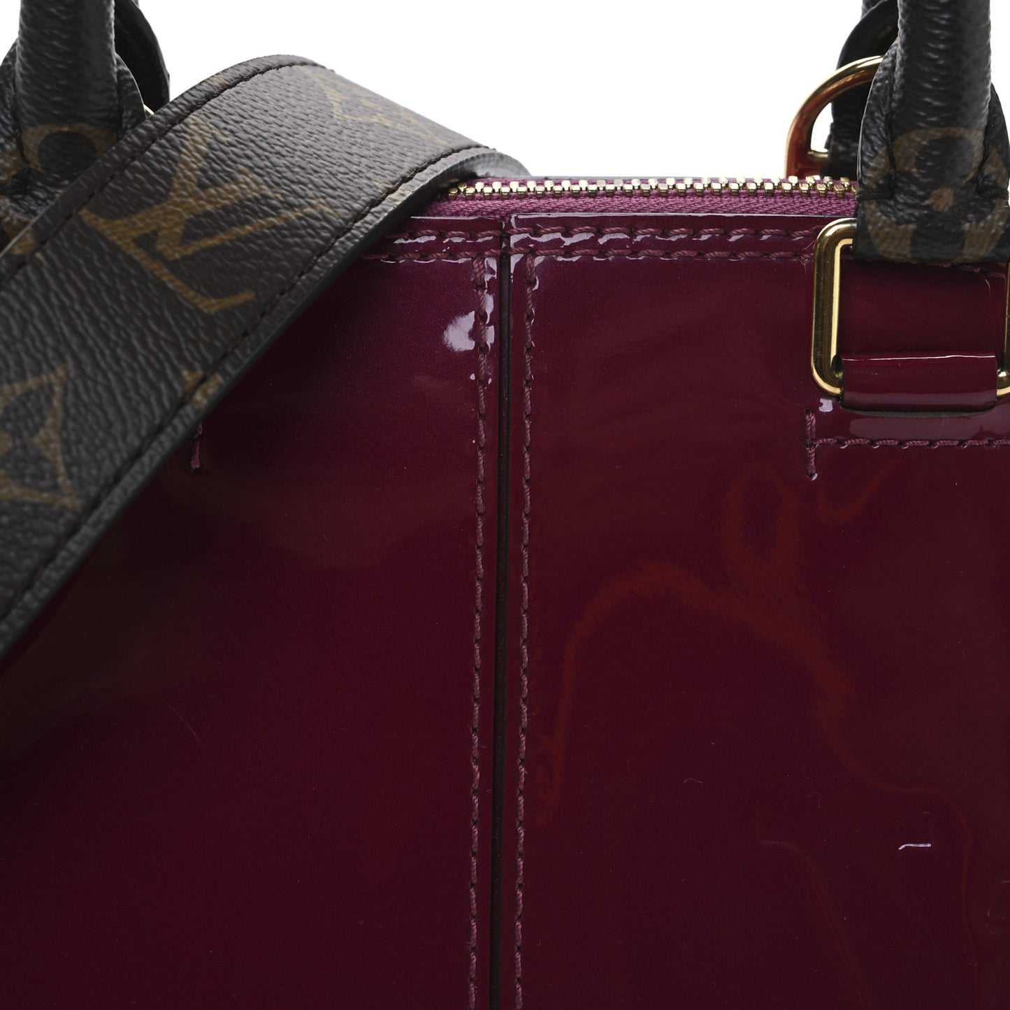 Patent Monogram Alma BB Magenta