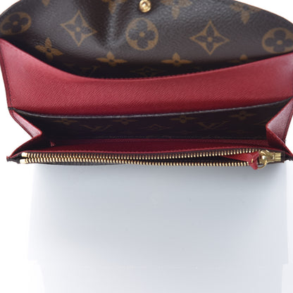 Louis Vuitton Monogram Emilie Wallet Red 5 of 14