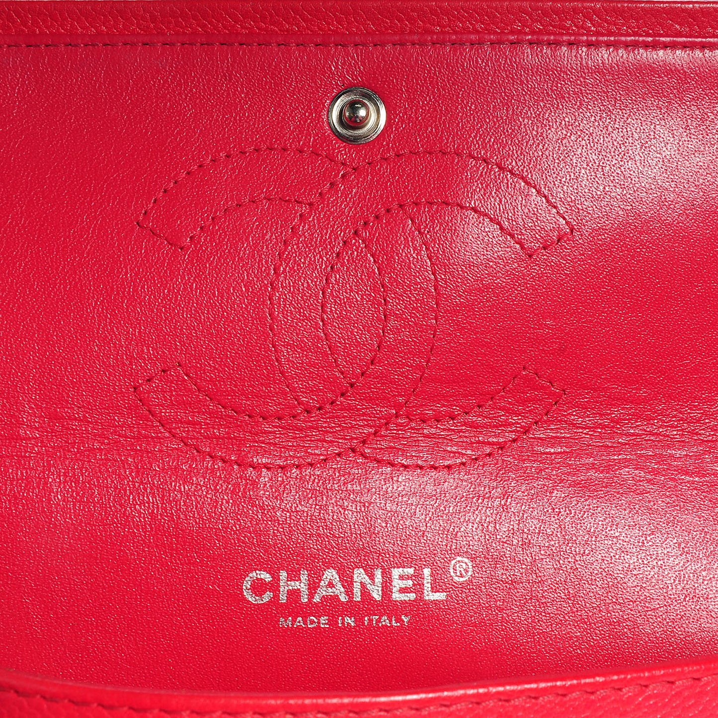 Soft Caviar Medium Double Flap Red