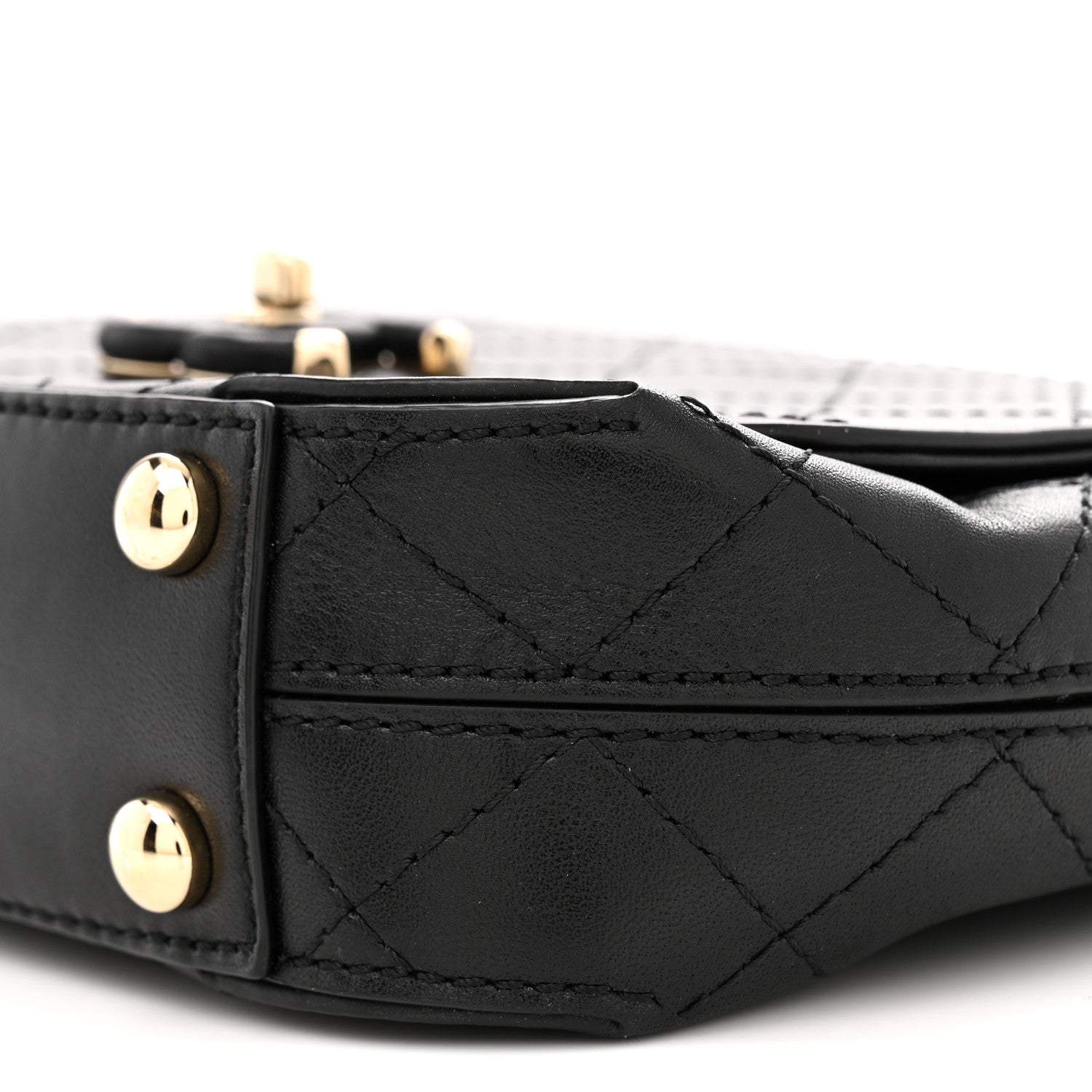 Chanel Calfskin Stitched Small Covered CC Flap Bag Black 10 of 10