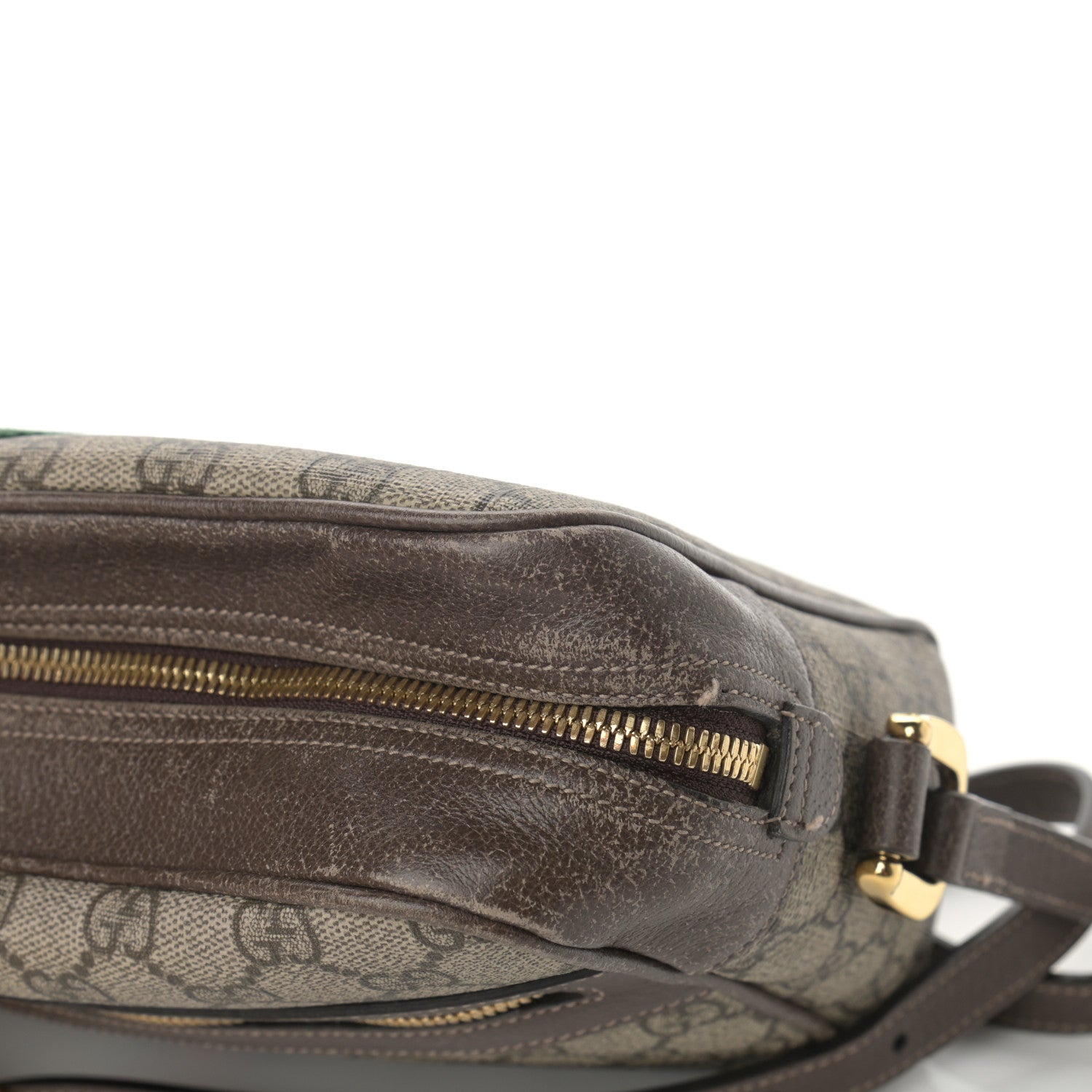 Gucci GG Supreme Monogram Web Small Ophidia Shoulder Bag Brown 19 of 21