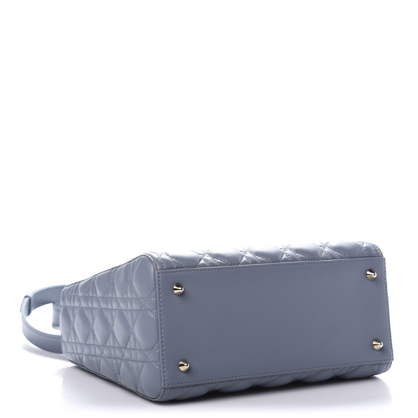 Lambskin Cannage Medium Lady Dior Blue