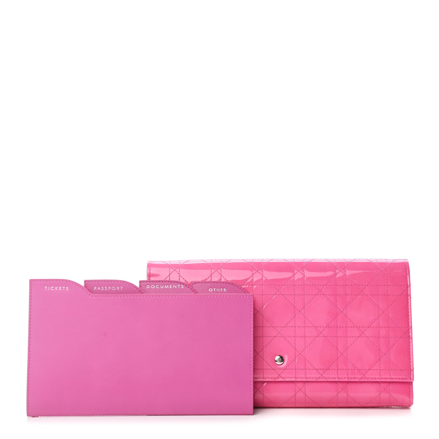 Patent Cannage Travel Wallet Pink