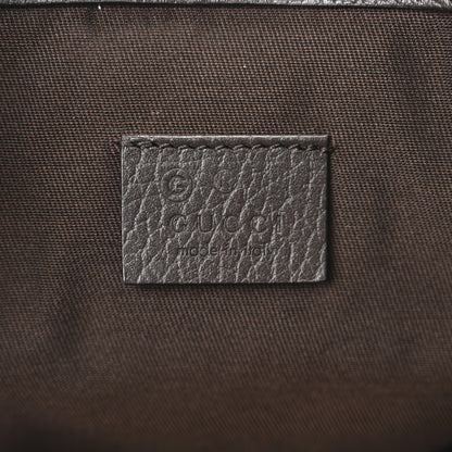 Gucci Monogram Dollar Calfskin O Drawstring Backpack Beige Ebony Testa di Moro Dark Chocolate 6 of 10