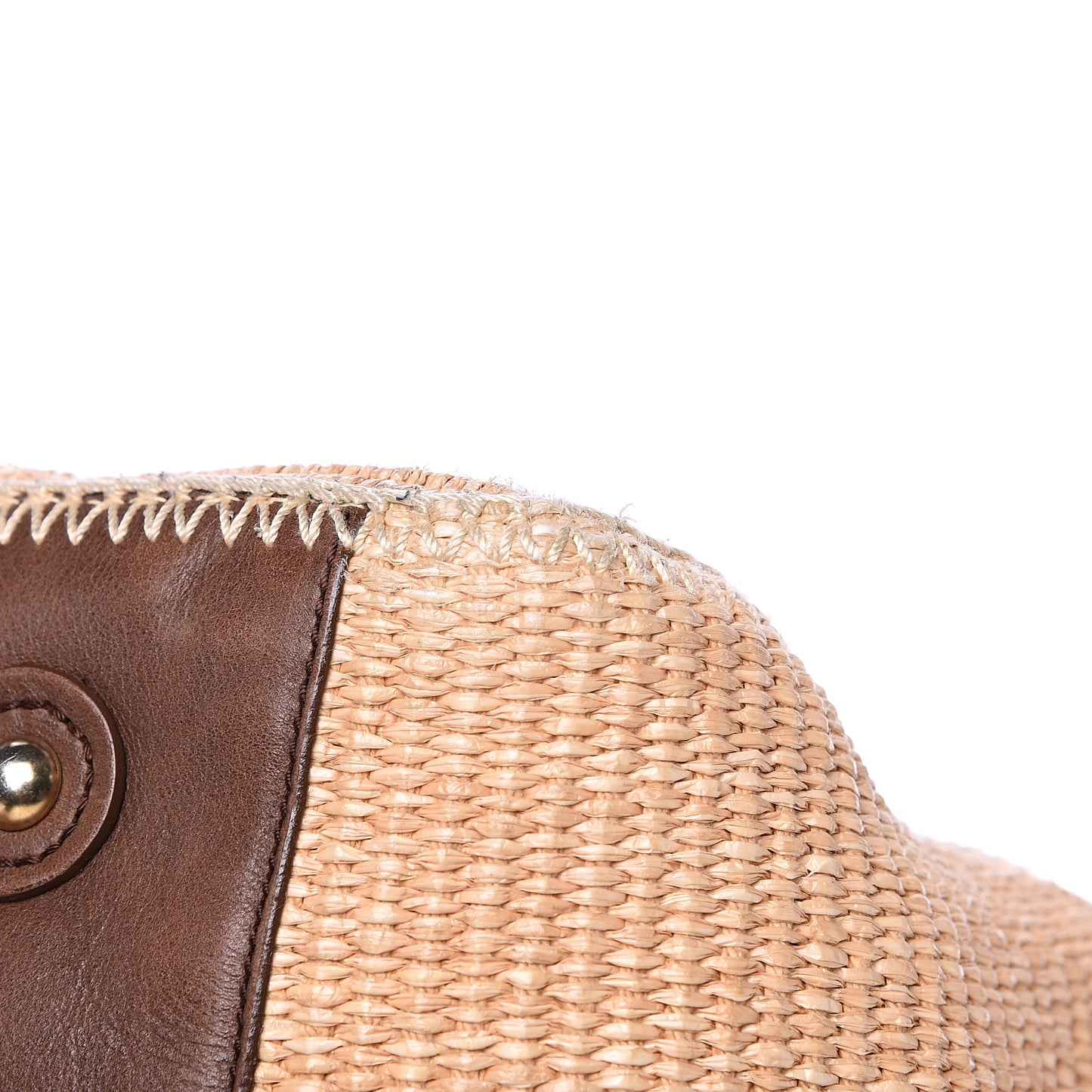 Straw Raffia Medium Downtown Tote Beige