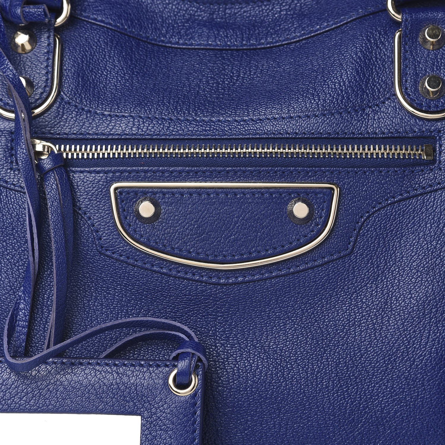 Balenciaga Chevre Gold Metallic Edge Hardware City Bleu Roi 11 of 11