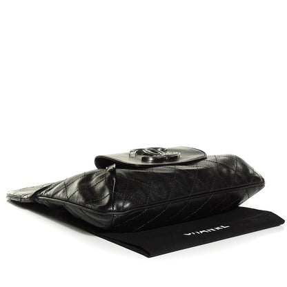 Chanel Lambskin Diamond Stitch Convertible Clutch Black 7 of 11