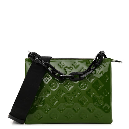 Louis Vuitton Patent Embossed Monogram Coussin PM Green Black 1 of 10