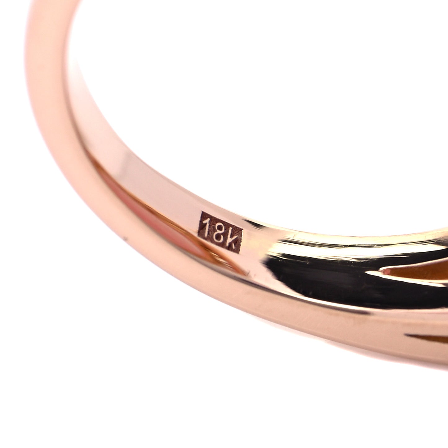 18K Rose Gold Champagne Diamond Rose Quartz Cocktail Ring 53 6.5