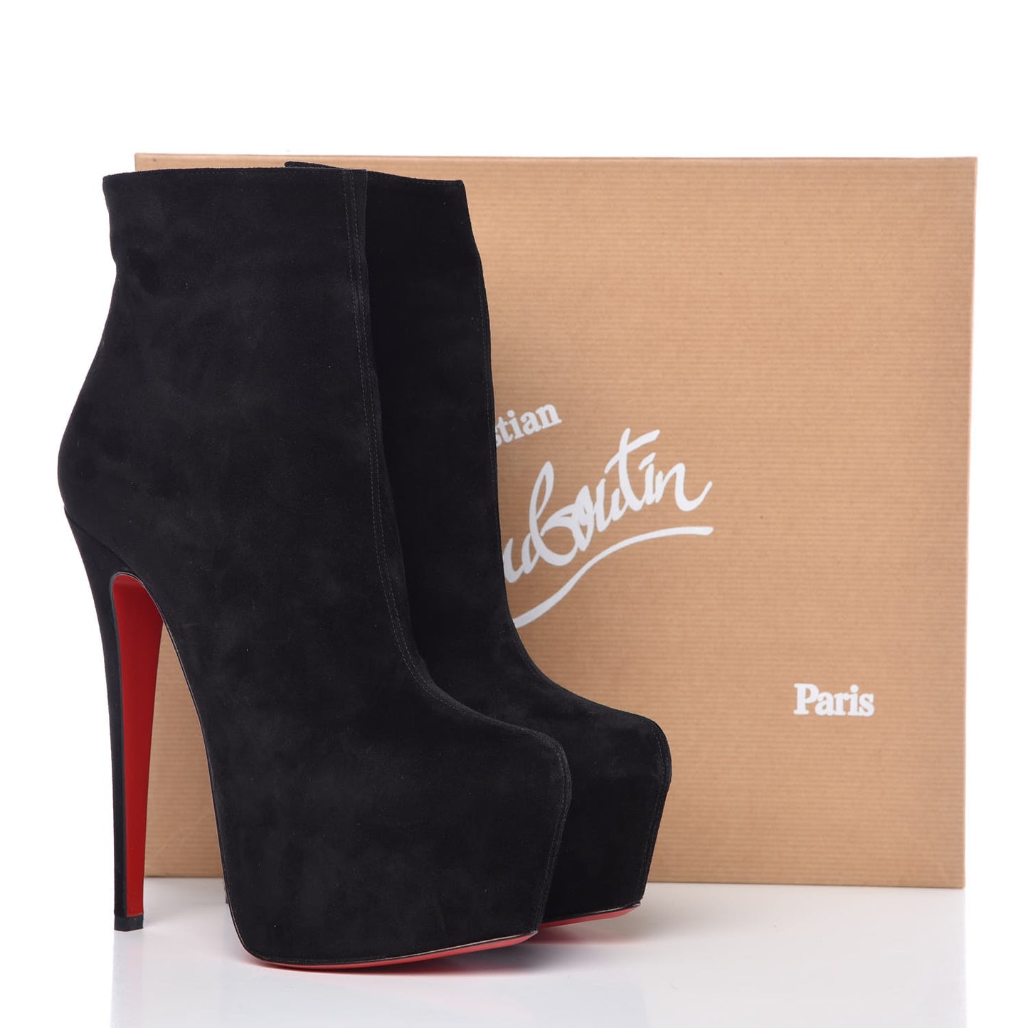 Suede Daf Booty 160 Ankle Boots 38 Black