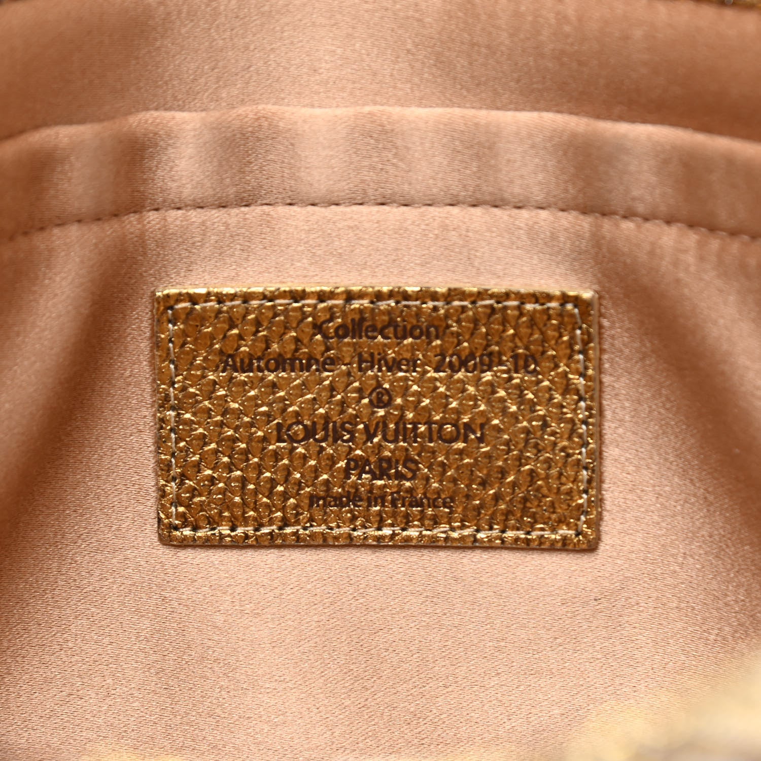 Louis Vuitton Monogram Brocade Thalie Clutch Gold 12 of 22
