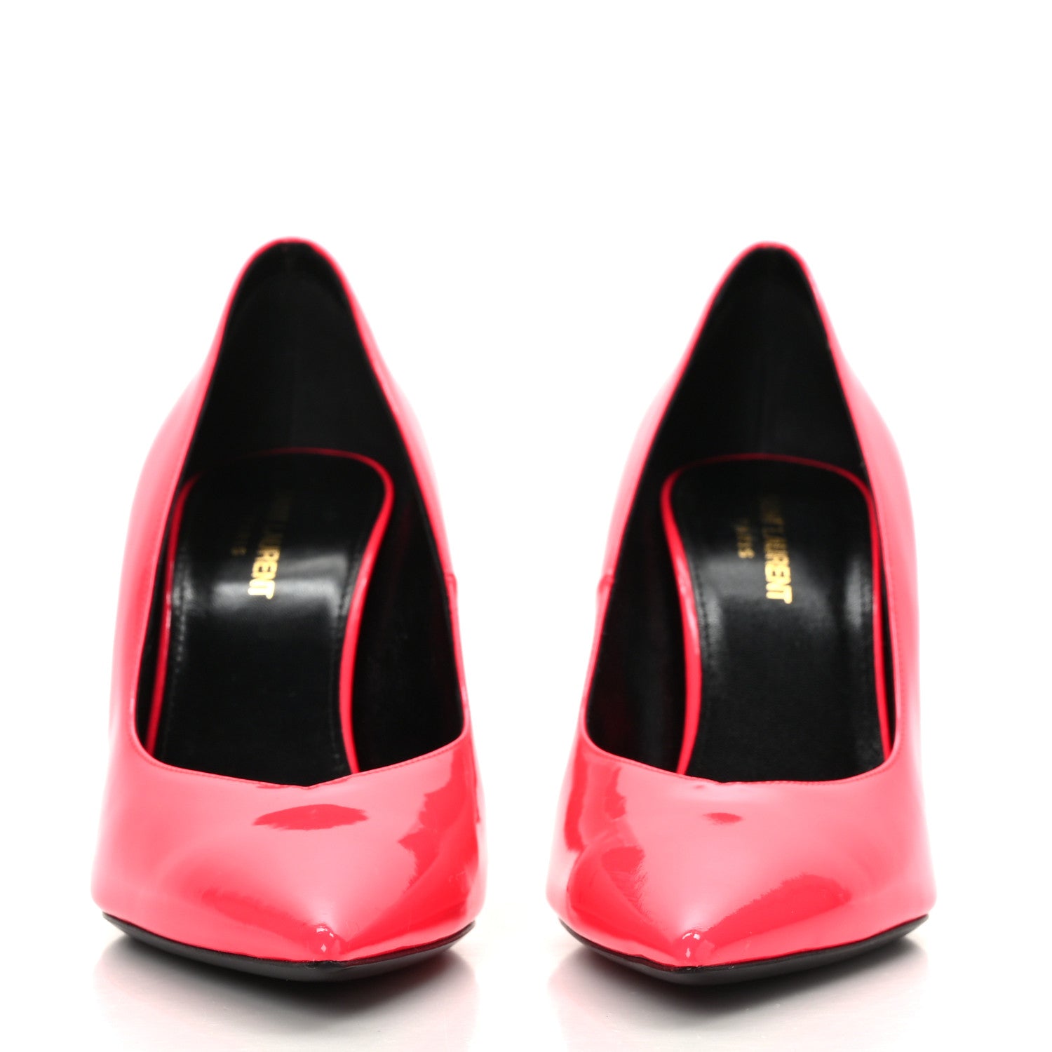 Saint Laurent Patent Calfskin Kiki 85 Pumps 40 Fuxia Fluo 2 of 8