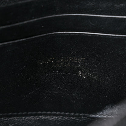 Saint Laurent Grain De Poudre Matelasse Monochrome Monogram Mini Lou Camera Bag Black 7 of 13