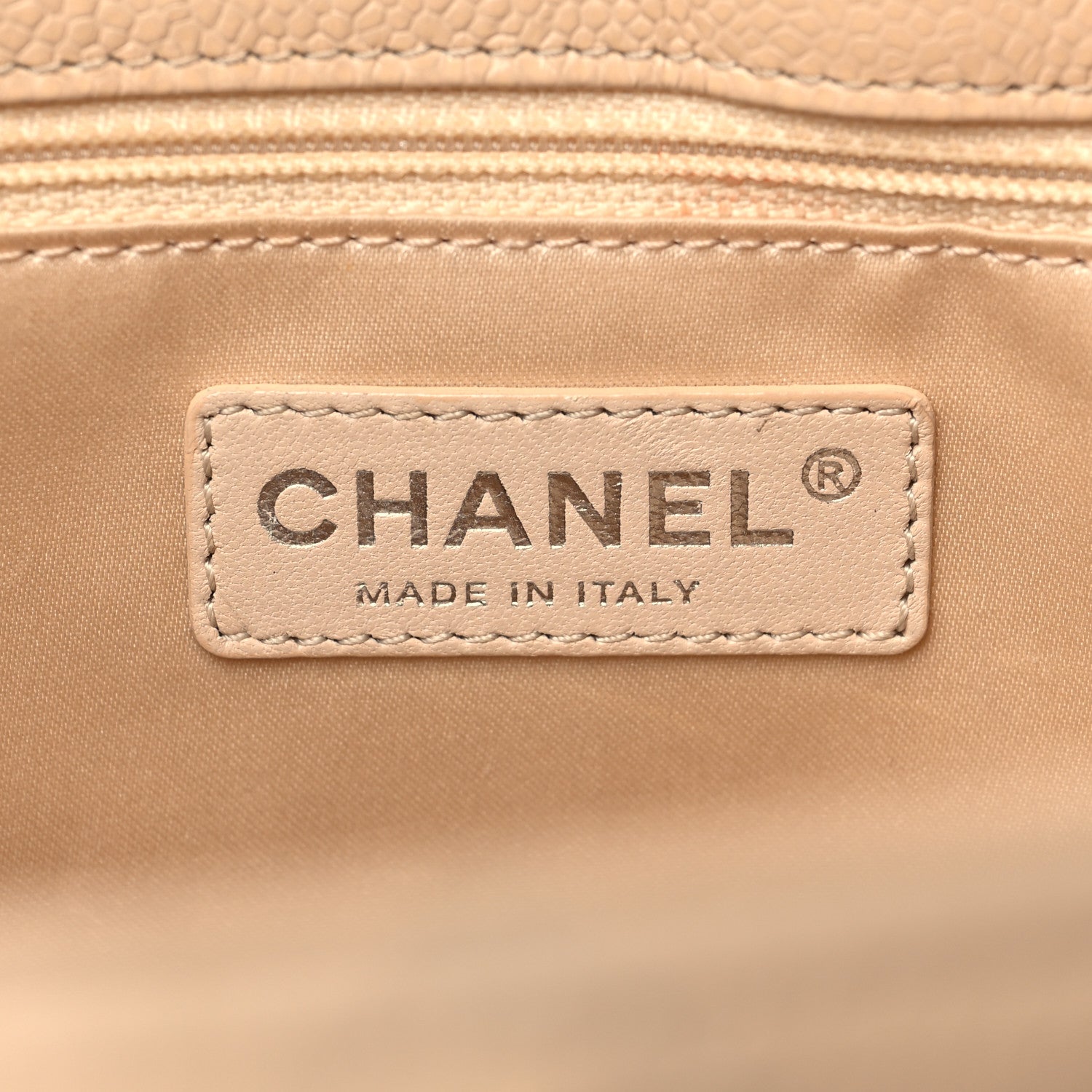 Chanel Caviar Quilted Grand Shopping Tote GST Beige Clair 6 of 9