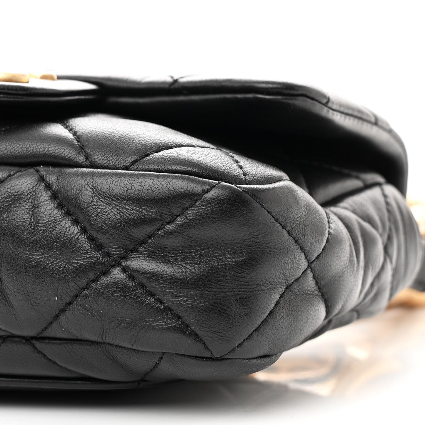 Lambskin Quilted Mini CC Funky Town Flap Black