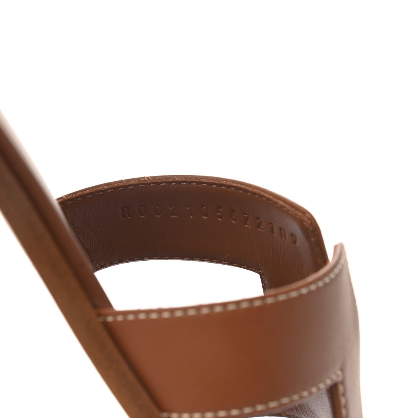 Box Calfskin Oran Sandals 37.5 Gold