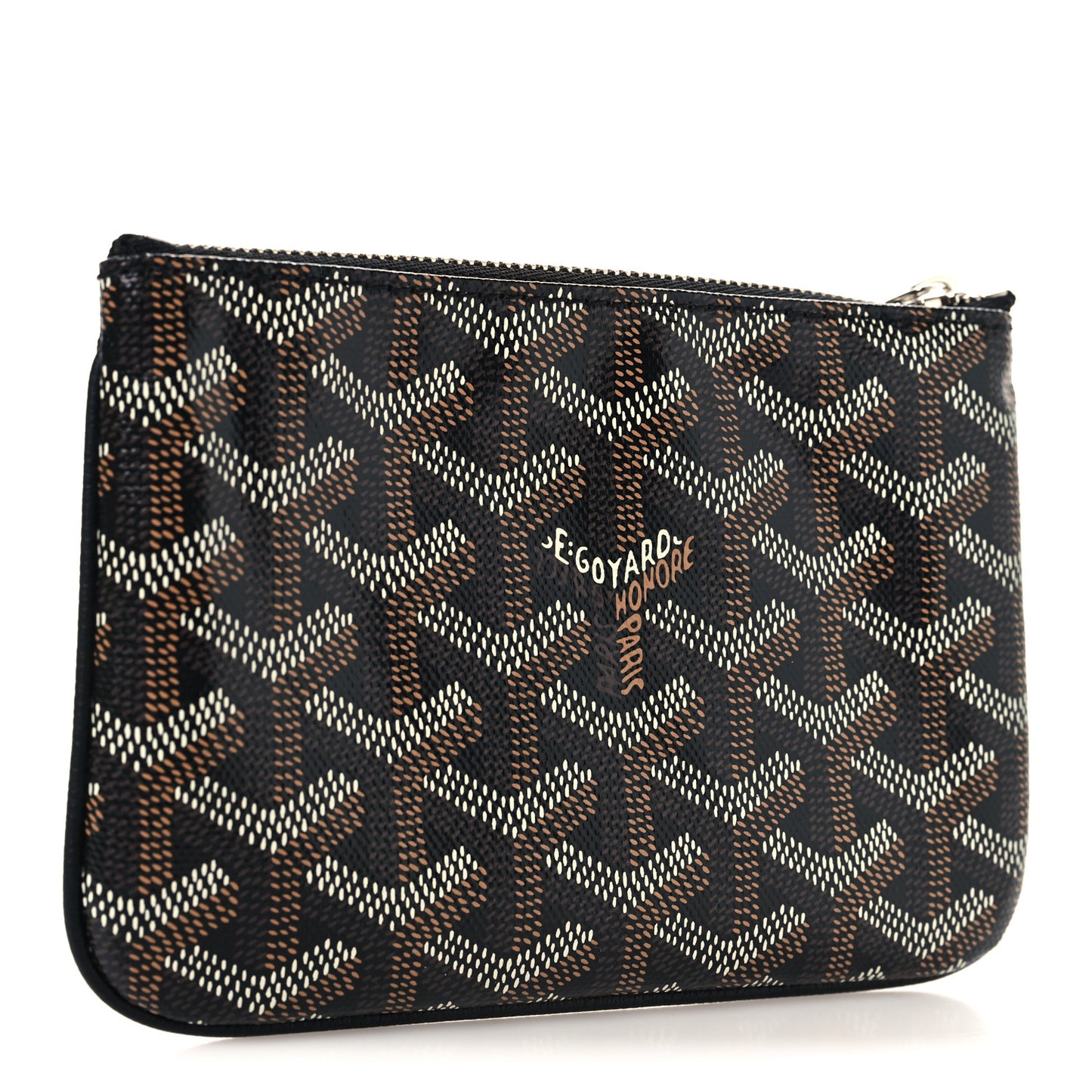 Goyardine Mini Senat Pochette Black Gold