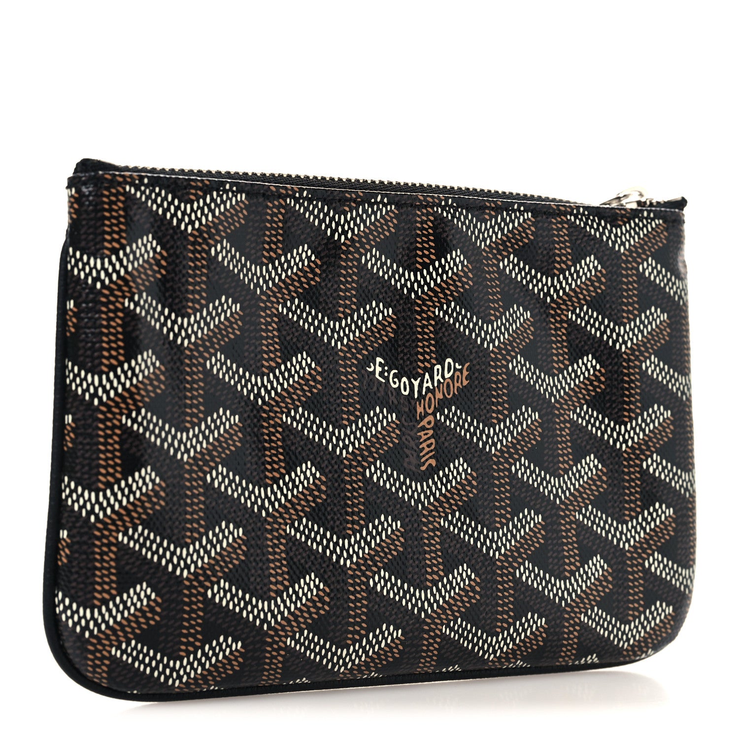 Goyard Goyardine Mini Senat Pochette Black Gold 3 of 7