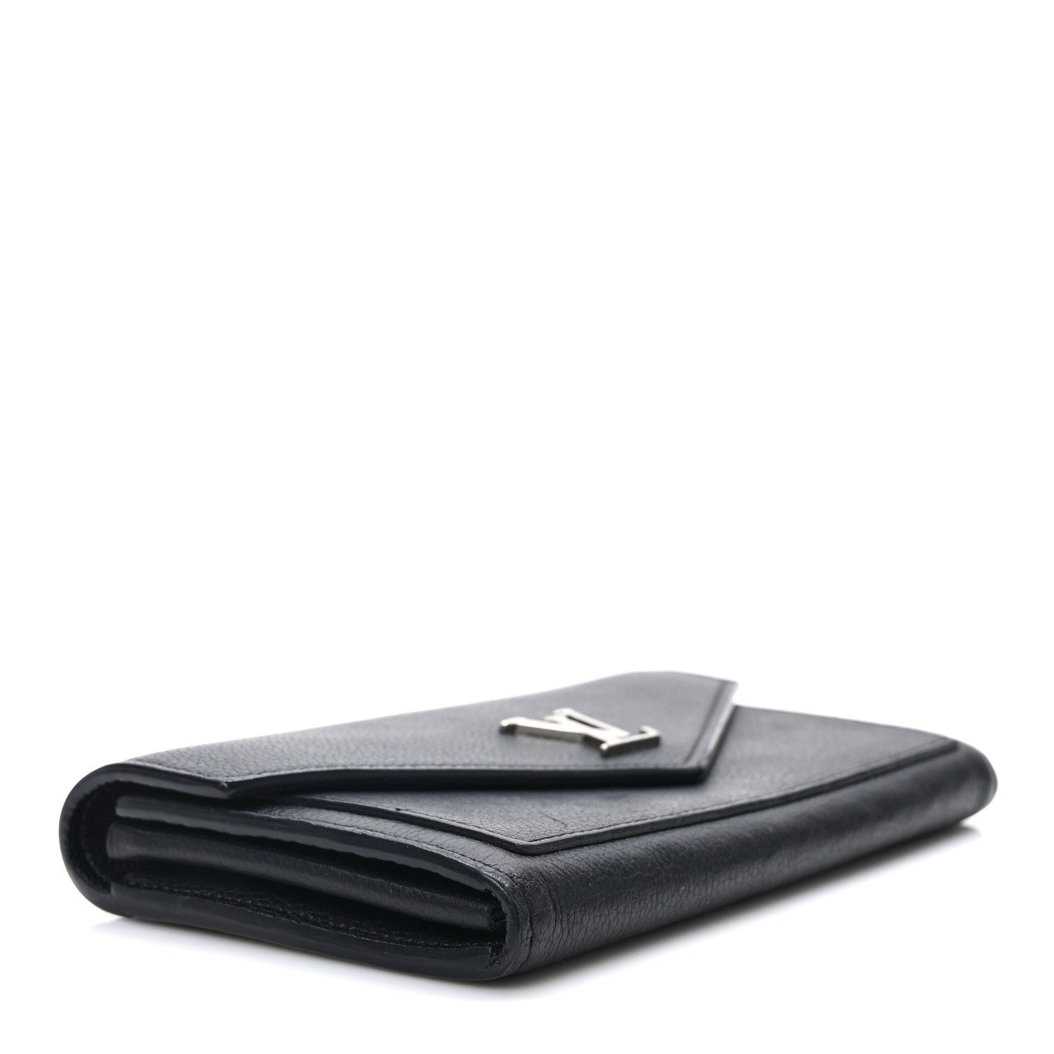 Louis Vuitton Soft Calfskin My Lockme Wallet Black 4 of 9