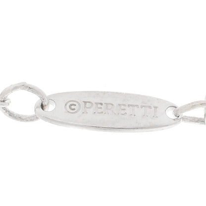 Tiffany Sterling Silver Pink Sapphire Elsa Peretti Color By The Yard 5 Station Necklace 4 of 5