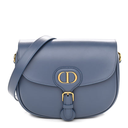 Christian Dior Box Calfskin Medium Bobby Flap Denim Blue 1 of 9