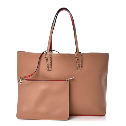Christian Louboutin Calfskin Spikes East West Cabata Tote Nude 1 of 13