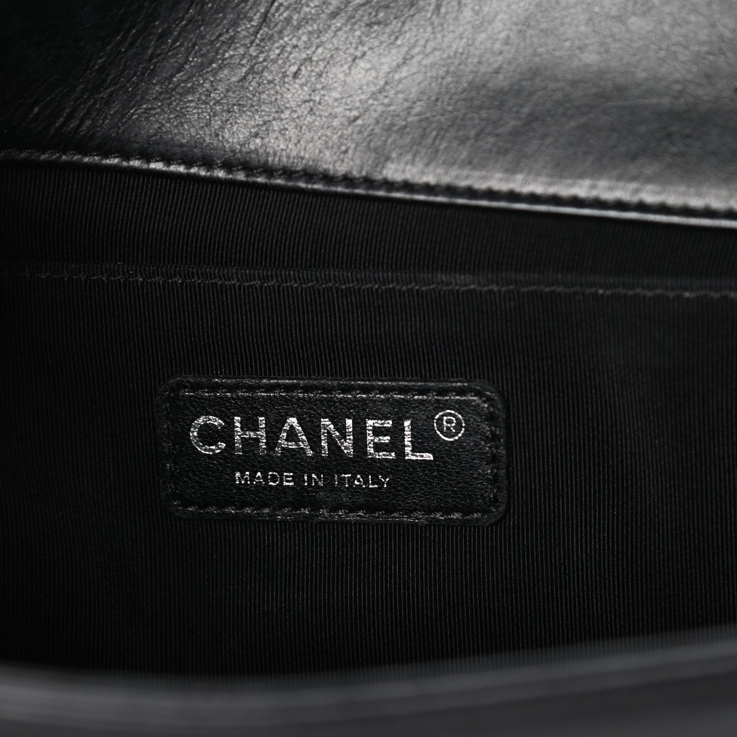Chanel Calfskin Double Stitch Medium Boy Flap Black 6 of 10